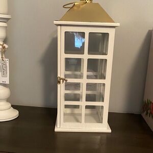 White and Gold Decorative Lantern